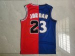 NBA 23 Jordan bulls Wizards split Maillot Rouge bleu